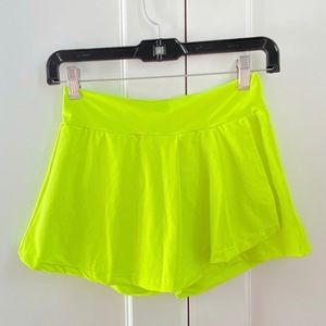 Bright Yellow Tennis Skirt